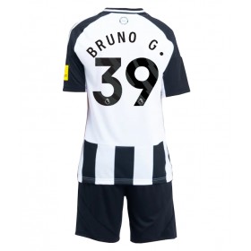 Newcastle United Bruno Guimaraes #39 Hemmakläder Barn 2024-25 Kortärmad (+ Korta byxor)